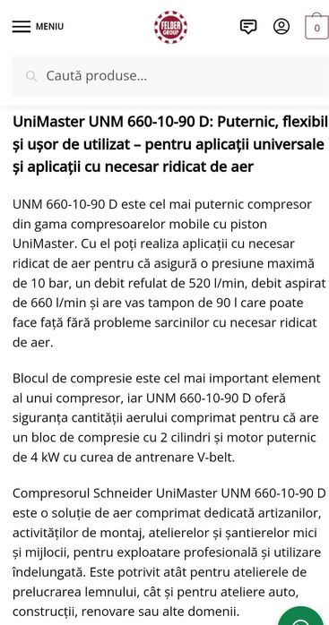 Compresor mobil cu piston Schneider