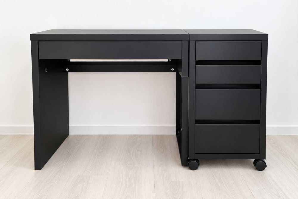 Бюро IKEA MICKE с шкаф на колелца- комплект