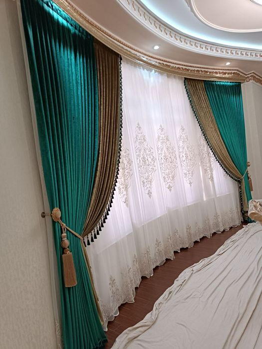 Установка карнизов для штор любой сложности