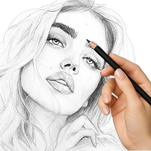 Комплект графитни моливи за рисуване / Faber castell моливи за графика