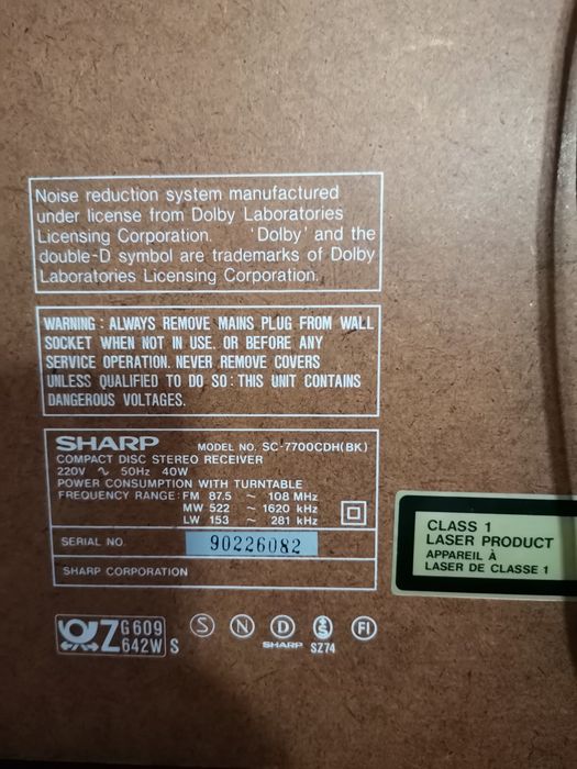 Linie Sharp 7700