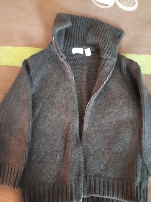 Детско двулицево яке Benetton и топла жилетка Mexx