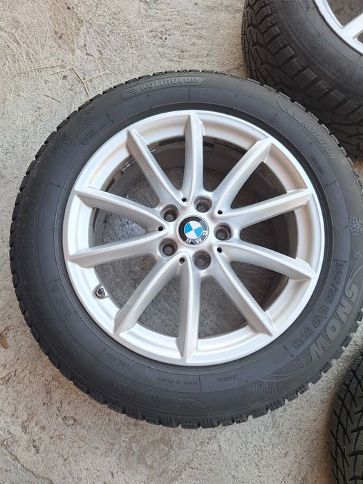 4 броя оригинални джанти  за Bmw x1 f48,x2 f39,f45 Mini Cooper 5x112 с 4 броя зимни гуми 225 55 17 vw,skoda,audi,mercedes