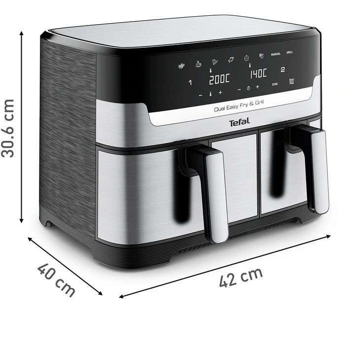 Tefal Friteuză cu aer cald dublă  8,3L