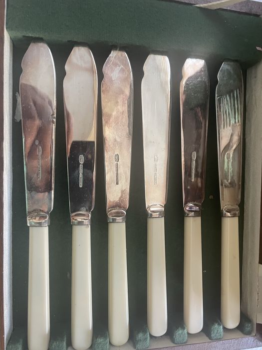 Set tacâmuri  6 persone  argintate