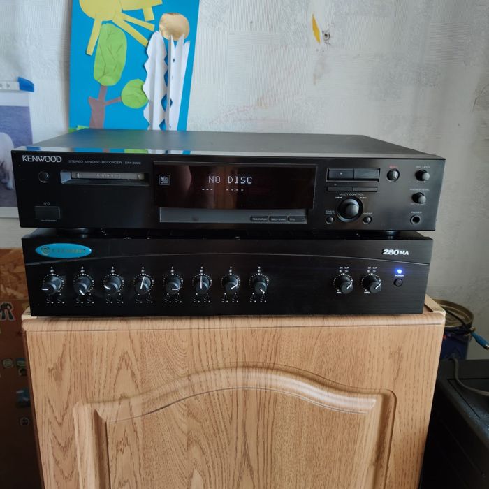 Усилитель Crown минидиск Kenwood