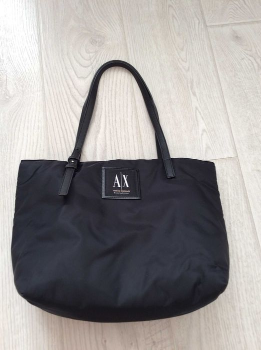 Armani Exchange Backpack Lightweight Nylon Black