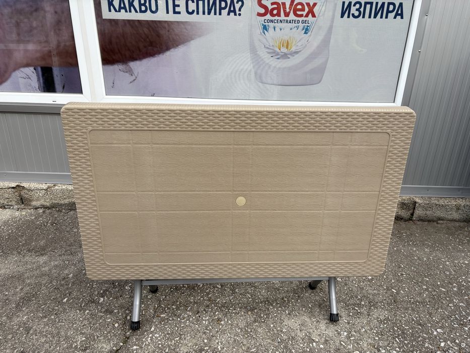 Пластмасови градински маси ратан 120х70см