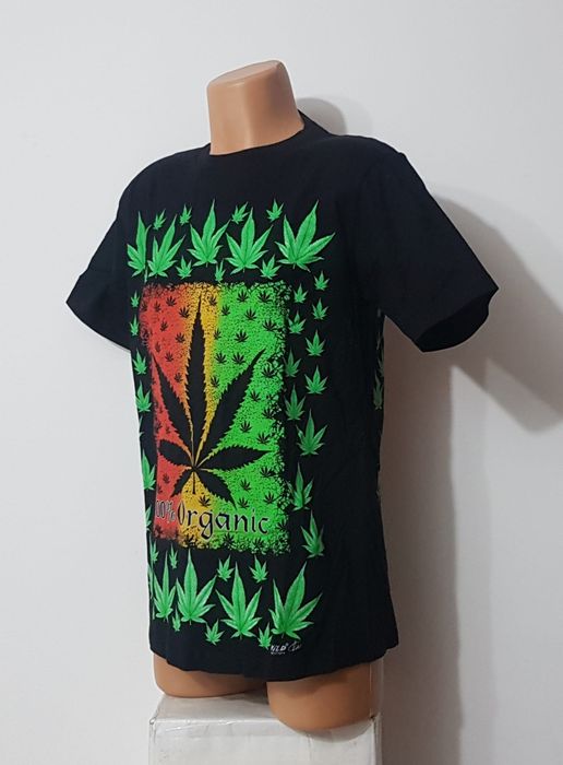 Tricou WILD 100% Organic, nou cu eticheta, imprimeu fată/verso Nr M