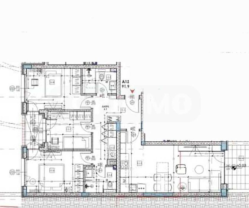Четиристаен апартамент в нова сграда в кв. Виница