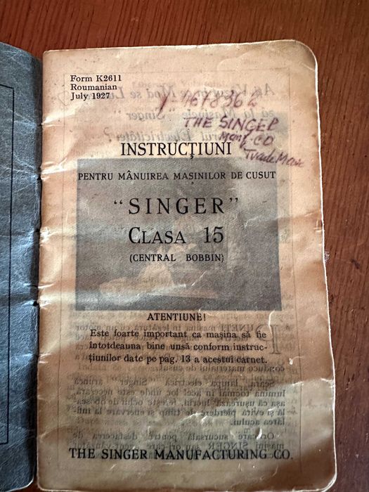 Singer 1927 Masina de cusut Vintage