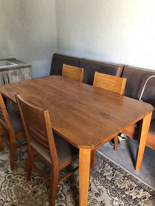 Кухонный уголок стол стулья