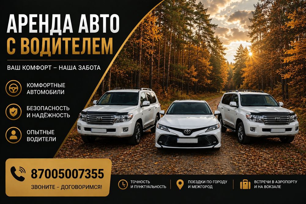 Аренда авто с водителем