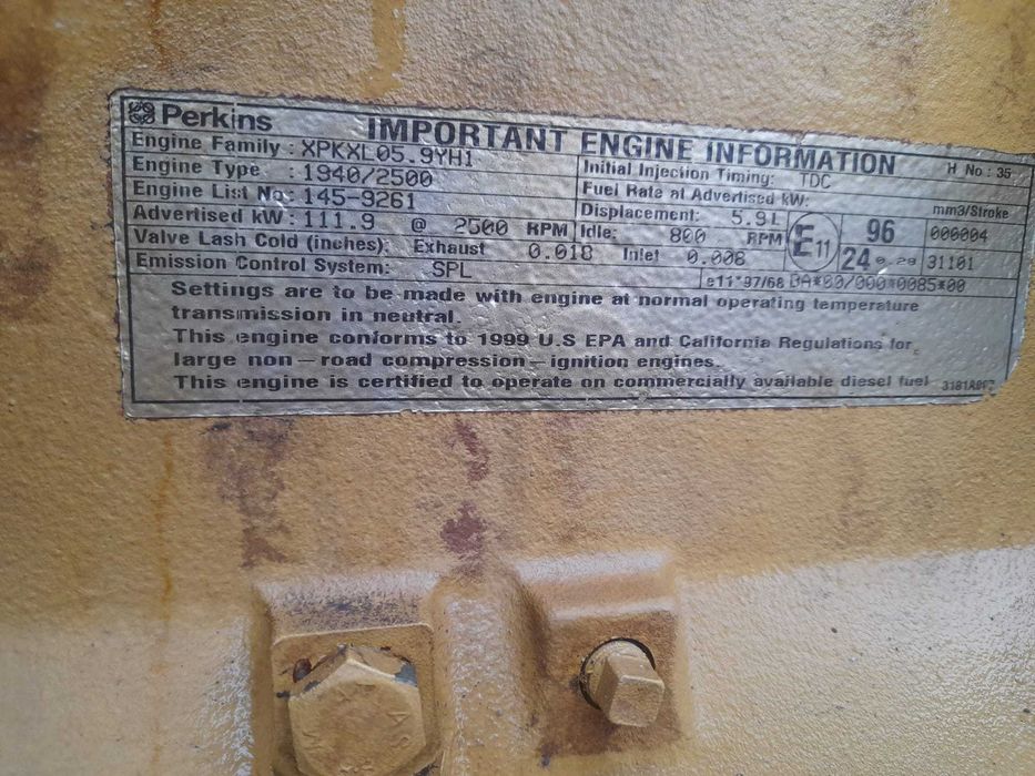 Motor Caterpillar 3056  , 1940/2500 , 112 kw