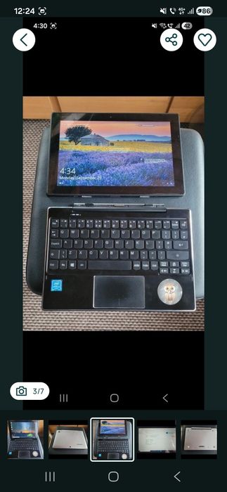 Vând Lenovo IdeaPad Miix 310-10ICR, dispozitiv 2-în-1 (tabletă + tastatură detașabilă).