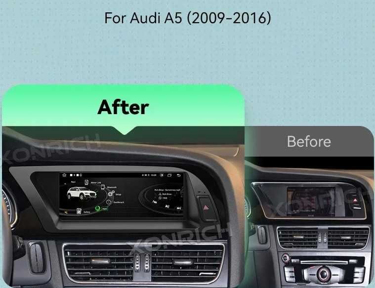 Мултимедия за Audi A5 Двоен дин Android Ауди А5 навигация MMI 2DIN