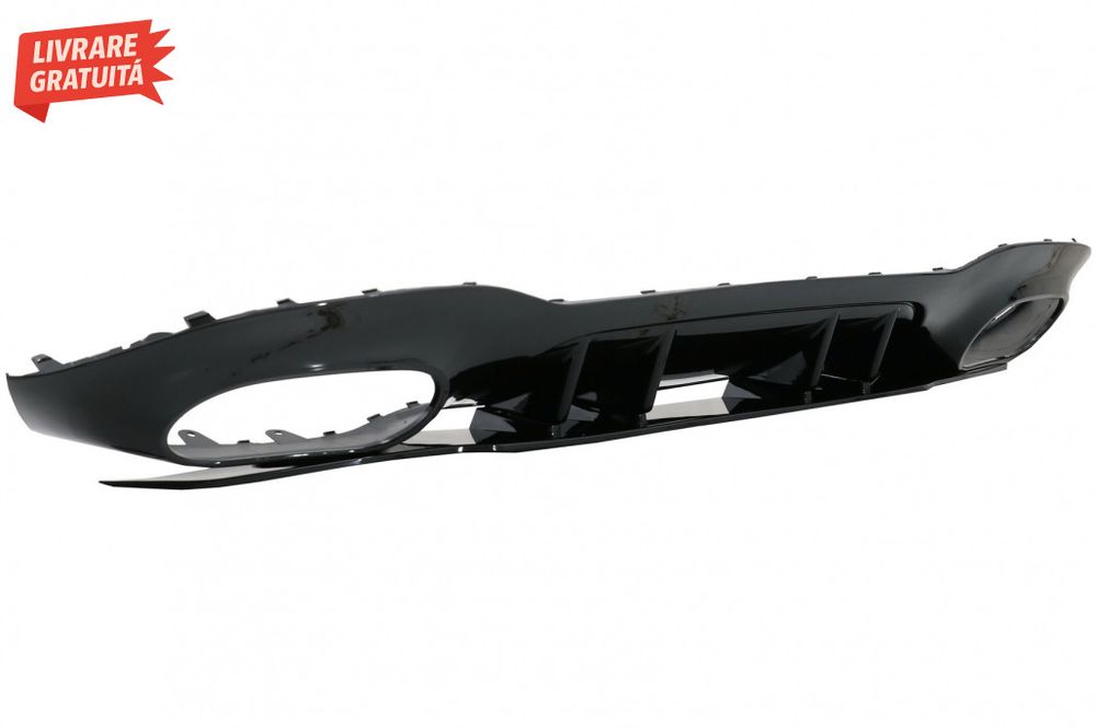 Difuzor Bara Spate Mercedes A-Class V177 Sedan (2018-up) Evacuari Crom