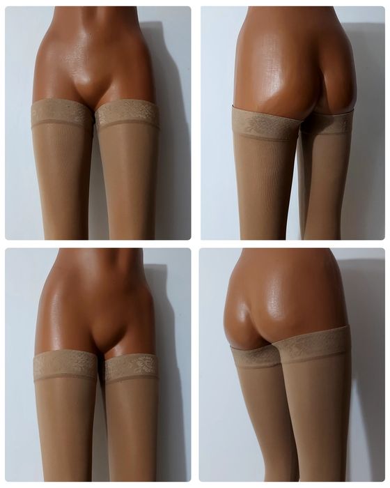 Ciorapi compresivi MEDIVEN PLUS, Nr. 3 sau M, CCL 2 bej Long unisex