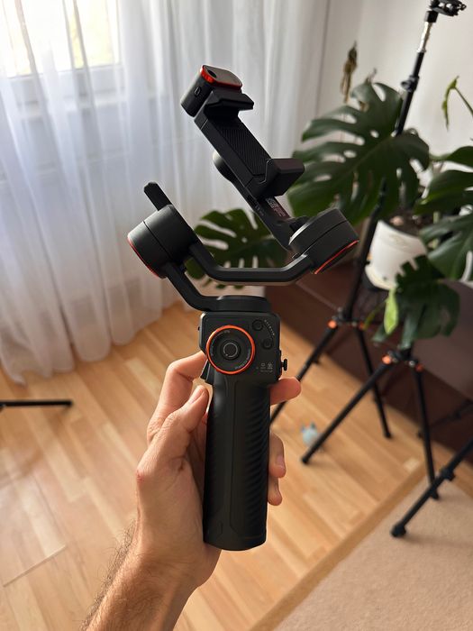 Stabilizator pentru telefon Hohem iSteady M6 KIT (cu modul AI) – folosit foarte puțin, stare impecabilă