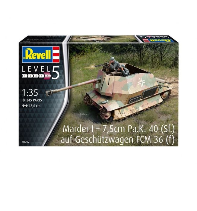 Kit macheta de asamblat WW2 tanc Marder l scara 1:35  Revell
