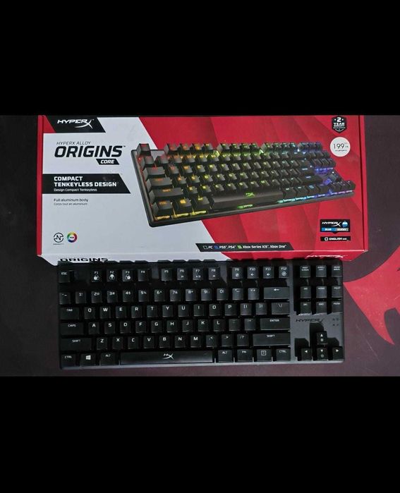 HyperX Alloy Origins Core TKL(Blue Clicky) - перфектно състояние!