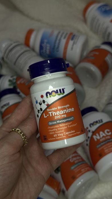 L-Theanine. L-Теанин. 200 мг 60, 120 капсул. В НАЛИЧИИ