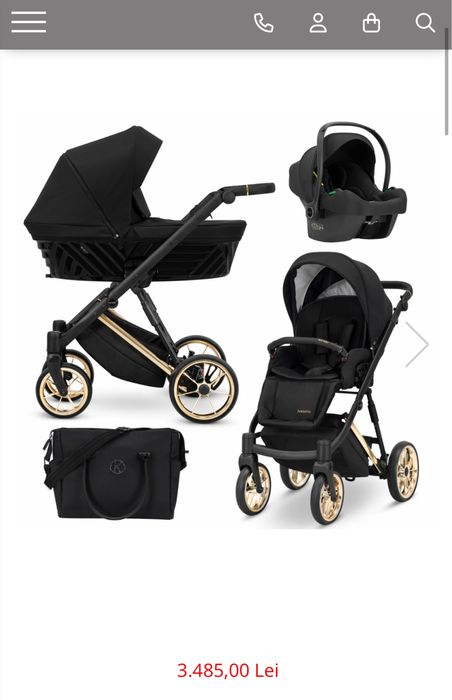 Vand carucior 3 in 1 Ivento Premium Kunert