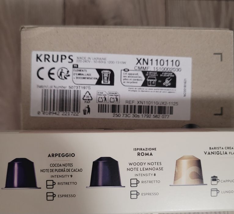 Expresor Krupp Essenza Mini Alb,nou