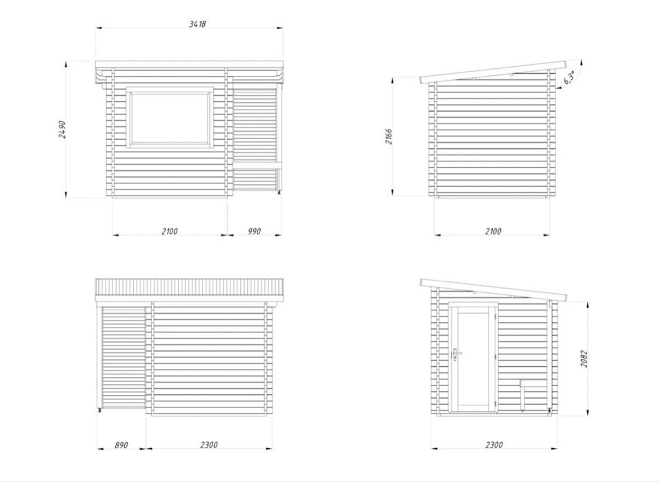 Sauna finlandeza Exterior