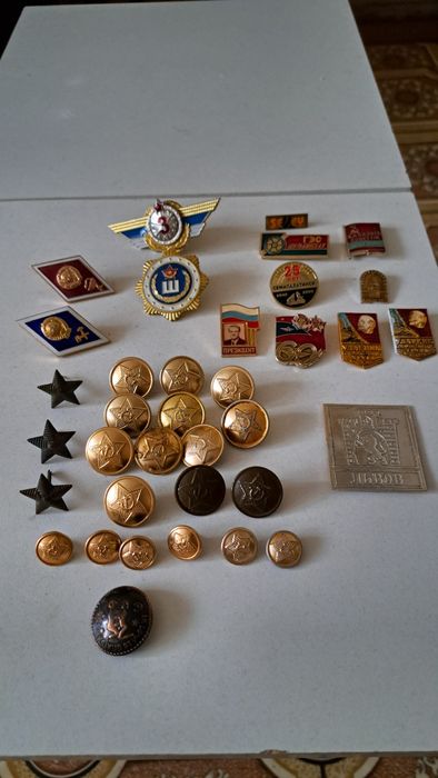 Значки пуговицы  из СССР.