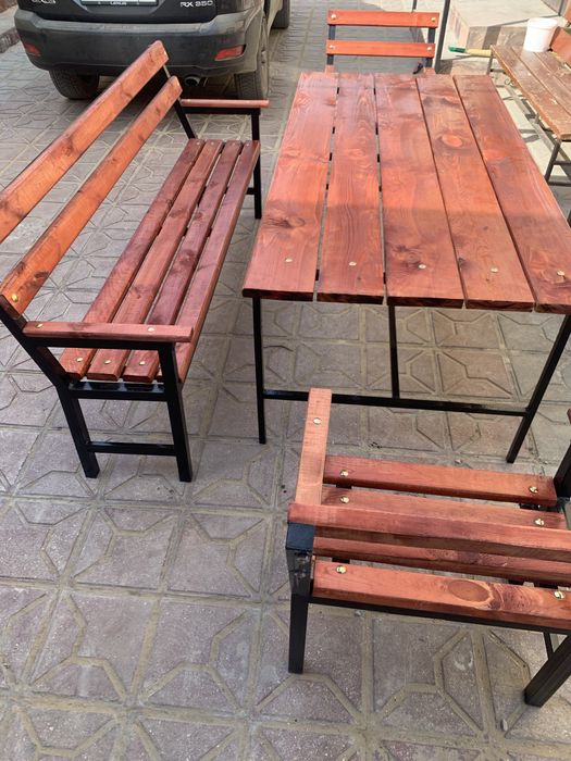 Скамейки, урны