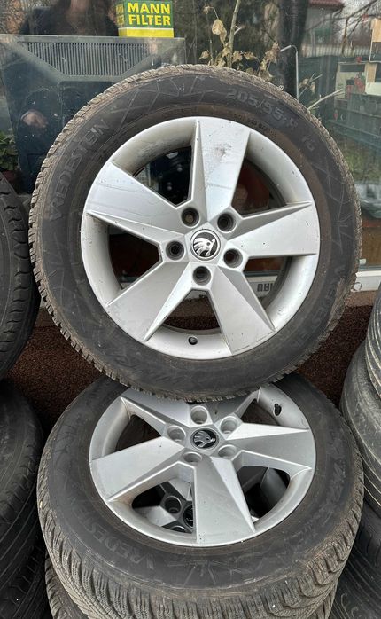 Jante cu cauciucuri 205.55.16  SKODA OCTAVIA