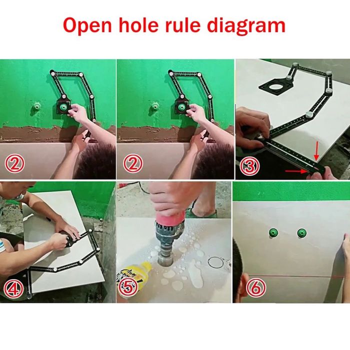 Регулируема линия с шаблон ъгломер