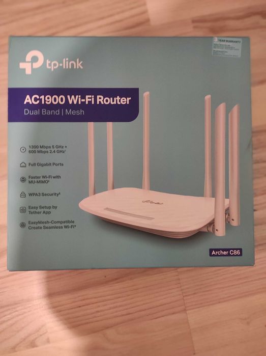 Рутер TP-Link - Archer C86, бял - гаранционен