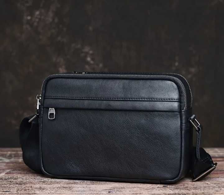 Мъжка чанта. Естествена кожа.