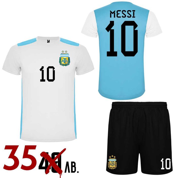Фен  екипи ARGENTINA / Аржентина MESSI МЕСИ с ИМЕ и НОМЕР по избор!