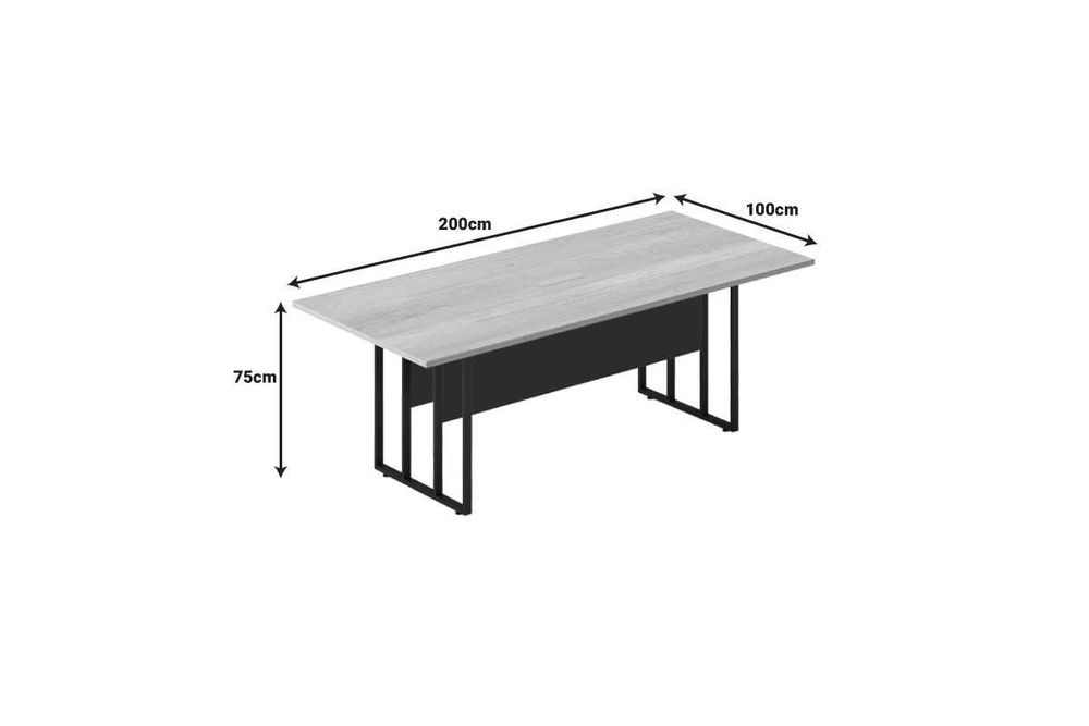 Конферентна маса Puzzle-home Lotus, Метална основа, ПДЧ, Два размера