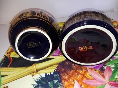 Гръцка ваза и гръцки пепелник 24к злато, ръчна изработка