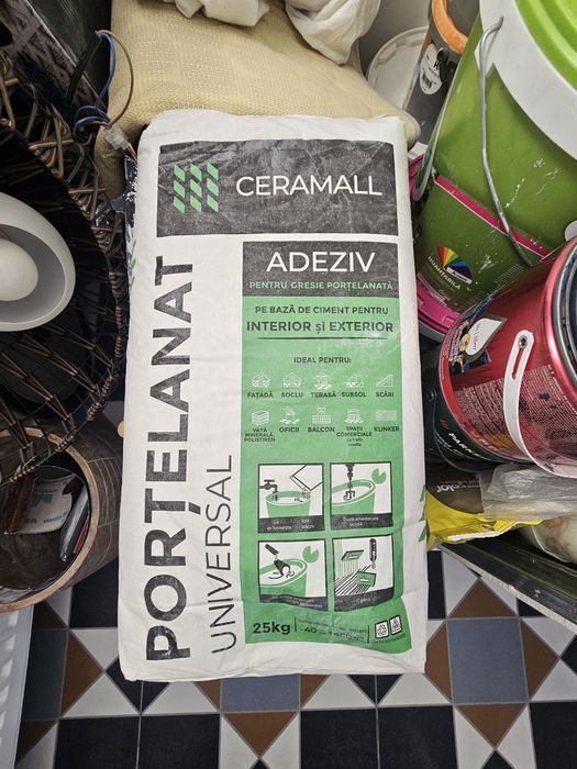 Casa si grădină adeziv gresie porțelanată Ceramall