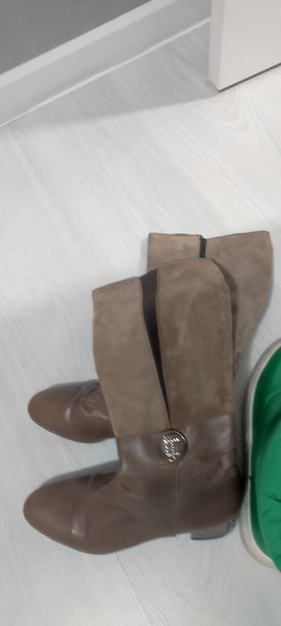 Сапоги замшевые  и дутыши