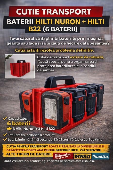 Cutie transport baterii Hilti