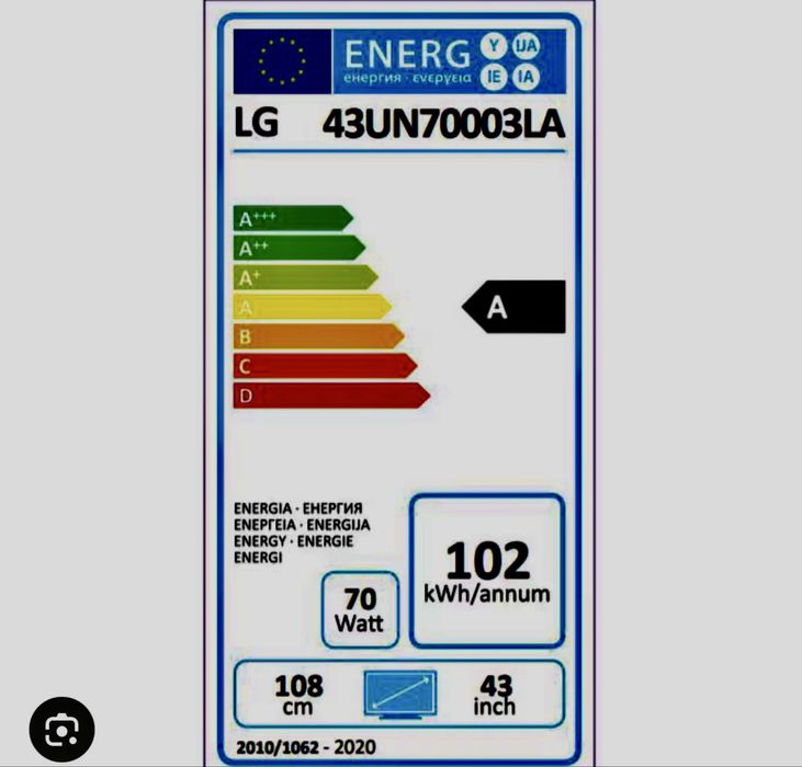 Televizor Lg,Smart, 4K Ultra HD, LED, Clasa A