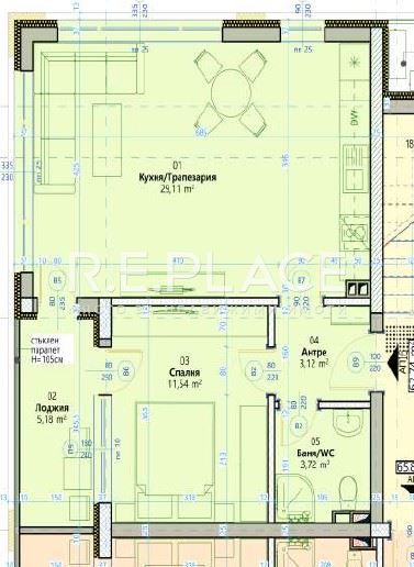 2-стаен в Варна, област-м-т Кабакум площ 75 цена 133400