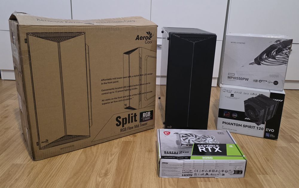 Unitate gaming : Ryzen 7 , RTX 3050 8 Gb , Nvme Samsung , 16 Gb DDR  4