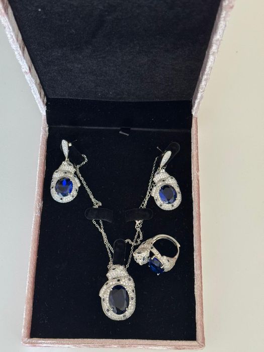 *НОВ* Комплект дамско колие, пръстен и обици, collier, jewellery set