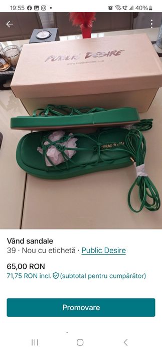 Vând sandale Public Desire