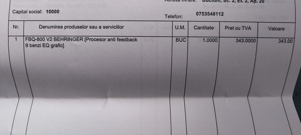 Egalizator Grafic Behringer FBQ800 – Stare Impecabilă + Upgrade Sursă + Garanție