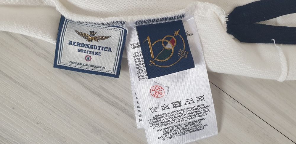 Aeronautica Militare Pique Cotton XL - 2XL НОВО ОРИГИНАЛ Мъжка Тениска