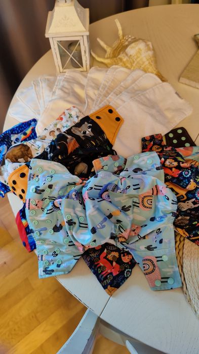 Lot scutece textile și inserturi