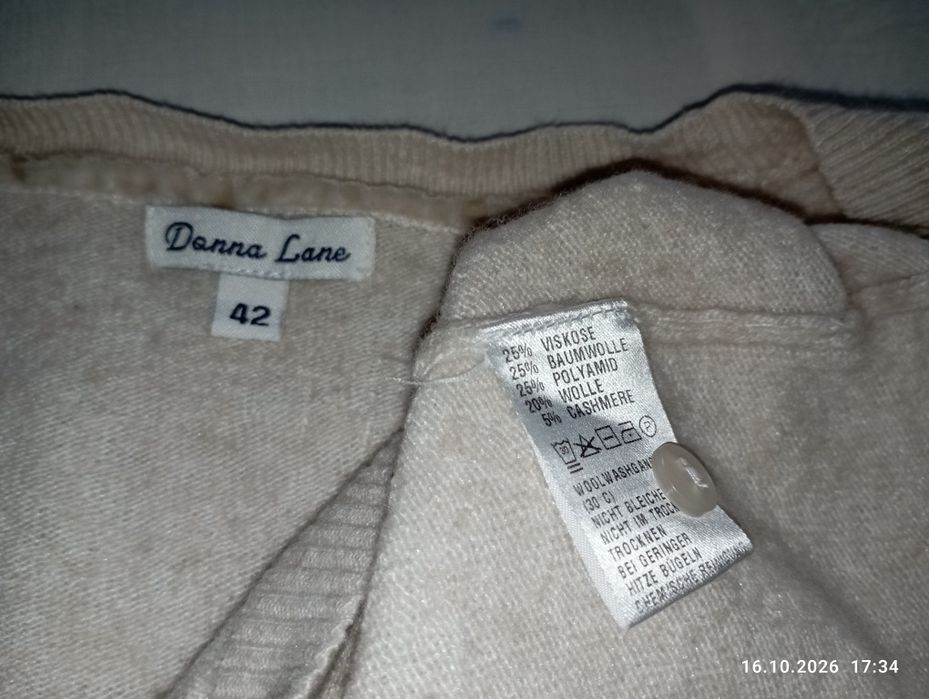 Jerseu damă crem  42